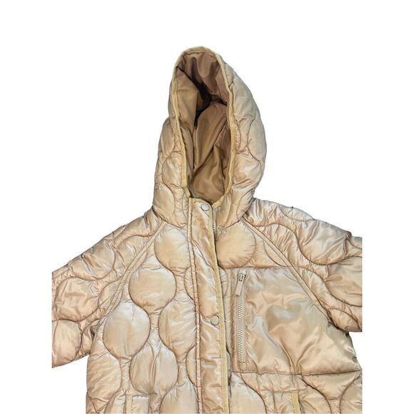 Zara Kids Girls Brown Insulation Hooded Quilted Puffer Jacket Size 9 - Picture 8 of 10